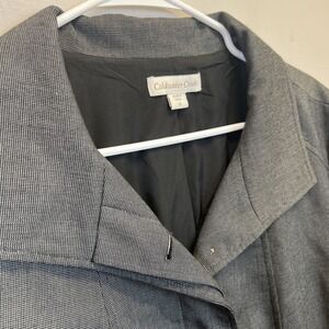 Coldwater Creek  NWOT Refined  Mini Check Jacket, Black houndstooth Size 18‎